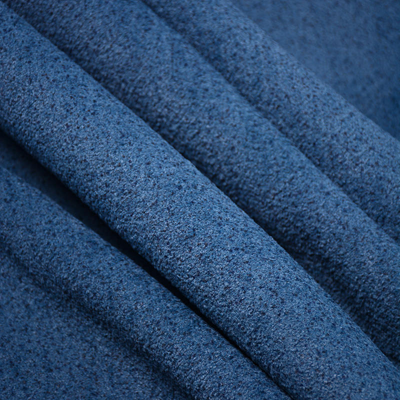 Q42 Børstet Polka Dot Printed Sandwashed Velvet Home Sofa Stoffer